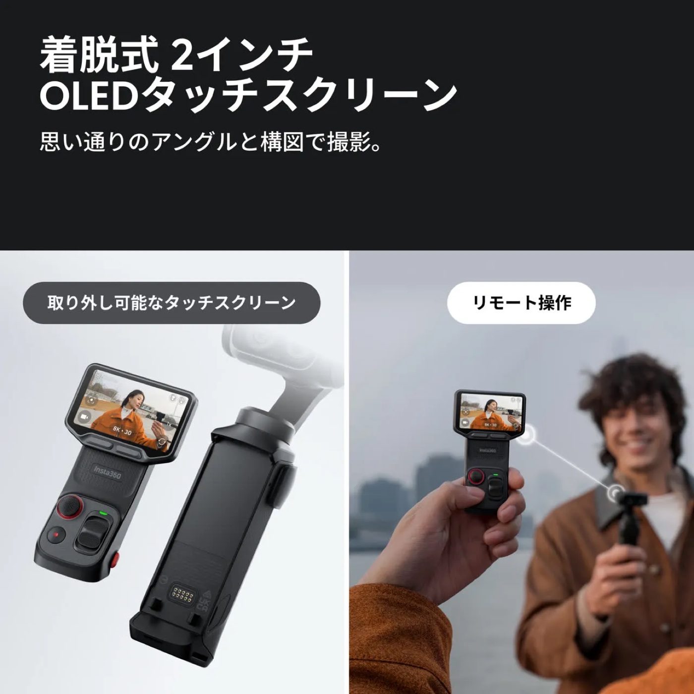 Luna Ultraの着脱式OLEDタッチスクリーン