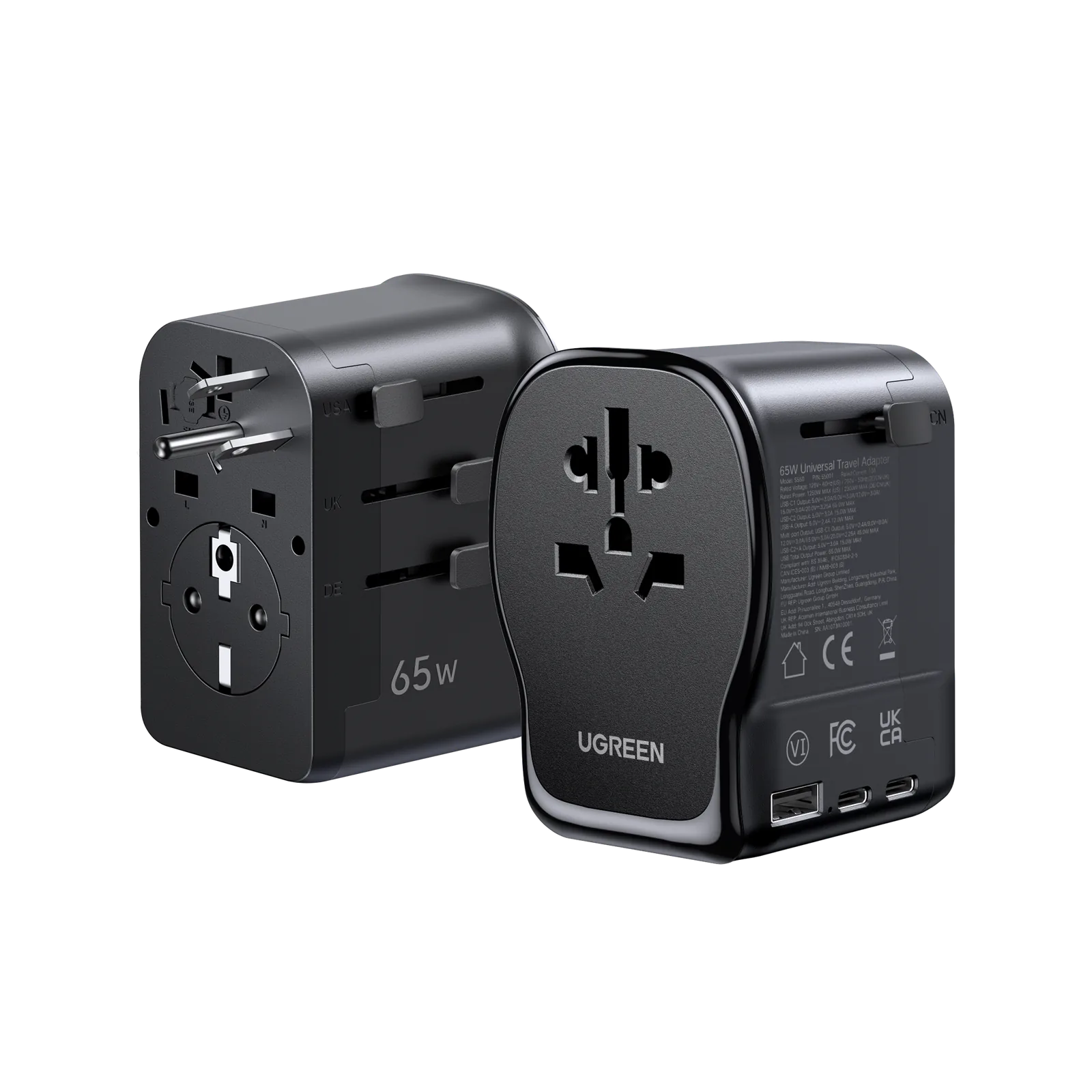 UGREEN 65W Travel Adapter公式製品画像