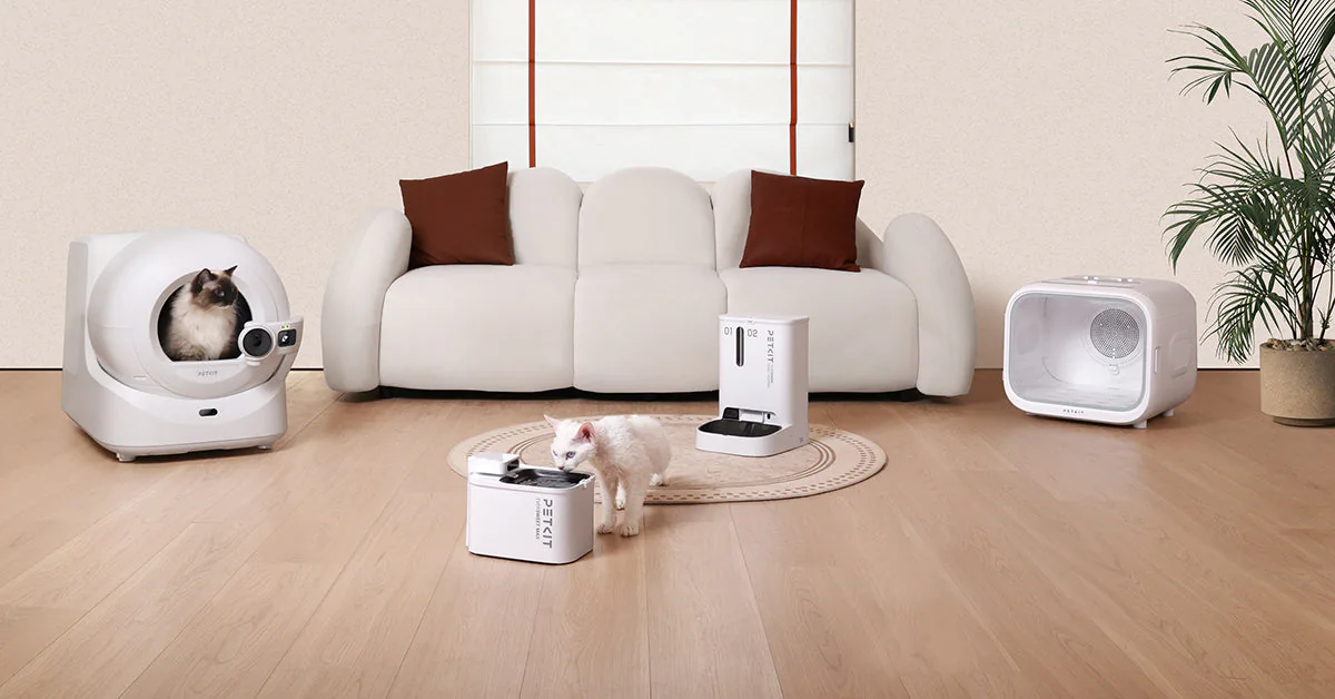 PETKIT公式サイトのスマートペット用品イメージ