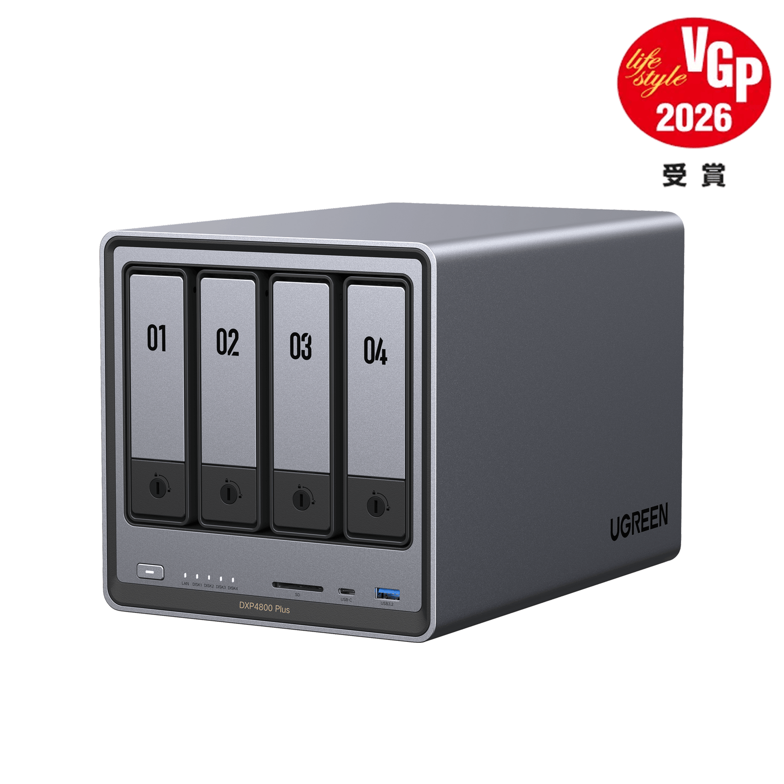 UGREEN NASync DXP4800 Plusレビュー、10GbE搭載4ベイNASの評判と注意点