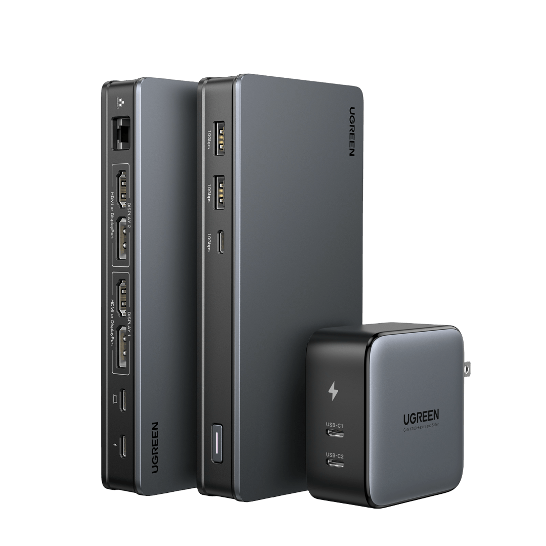 USB-Cドックで画面は何台増やせる？UGREEN・Baseus・WAVLINKを比較